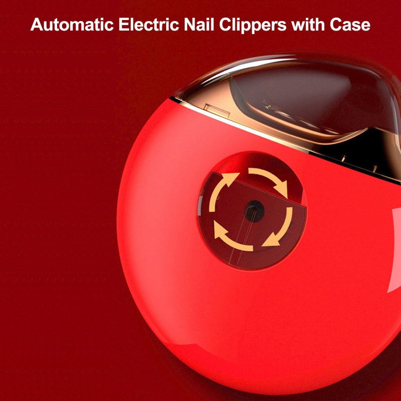 Electric Rechargeable Automatic Nail Clipper With Storage Box Black - Image 4