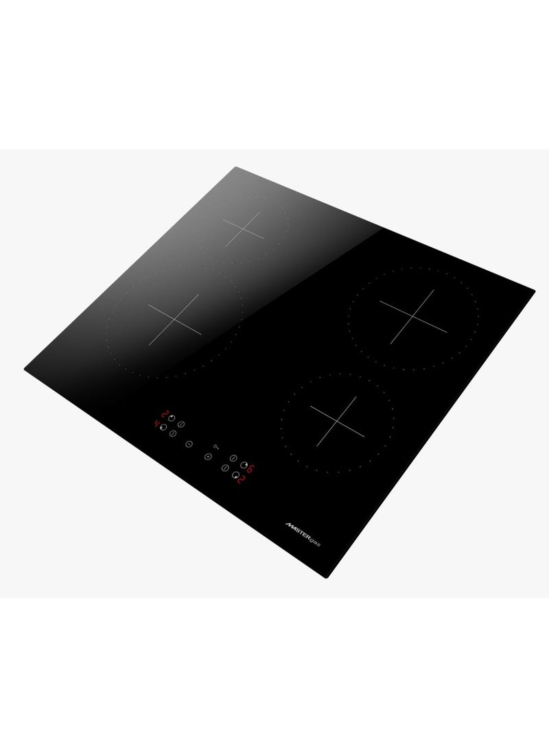 MASTERgas 60cm 4 Eyes Electric Ceramic Touch Control Stove Safety Full Glass Polish Black - Image 2
