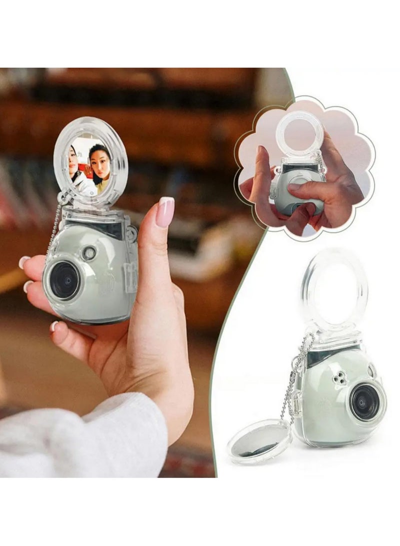 For Fuji Camera Instax Pal Crystal Case Anti Scratch Anti Fall Protective Shell With Self Shooting Mirror Innovative Style Accurate Cutouts Thoughtful Gift