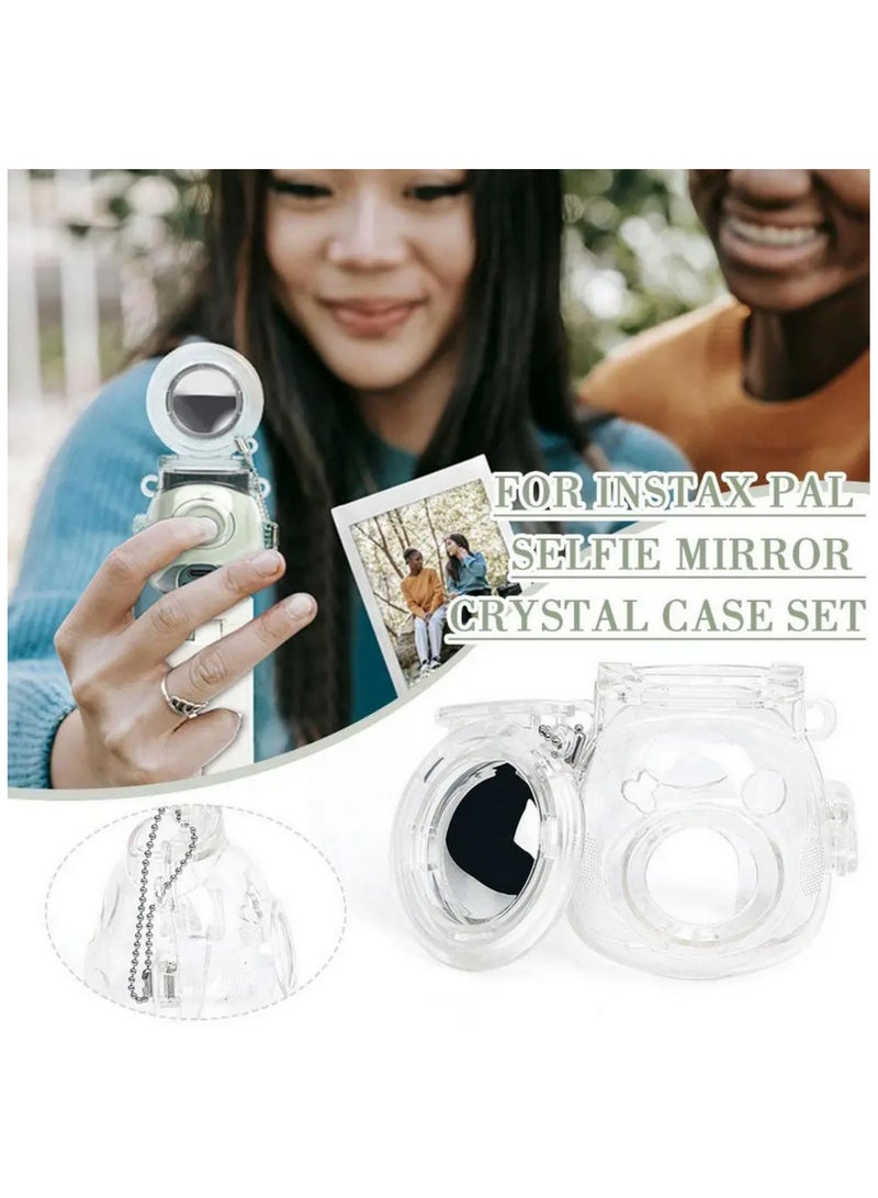 For Fuji Camera Instax Pal Crystal Case Anti Scratch Anti Fall Protective Shell With Self Shooting Mirror Innovative Style Accurate Cutouts Thoughtful Gift