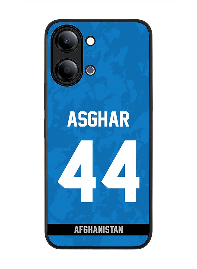 Stylizedd For vivo Y05 4G / Y6t 5G Case,Slim fit Camera Protection, Shockproof Thin Phone cover  - Afghanistan Asghar Afghan, Jersey No 44 - Image 1