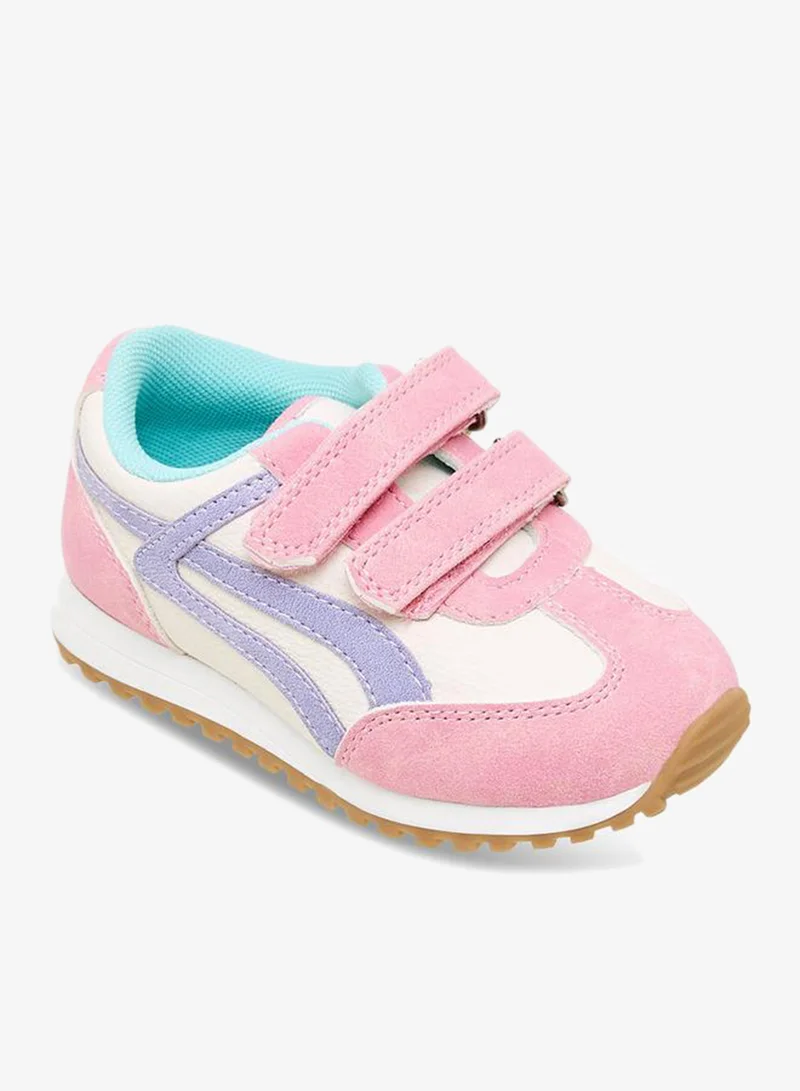 Barefeet Girls Hook & Loop Ankle Sneakers