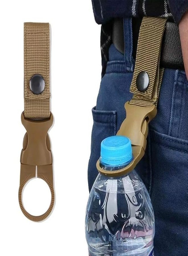 RAJry 4 Pack Hanging Bottle Buckle Clip Carabiner,Portable Mineral Water Bottle Ring Holder Keychain Belt Webbing Strap for Outdoor Camping Hiking Traveling - Image 5