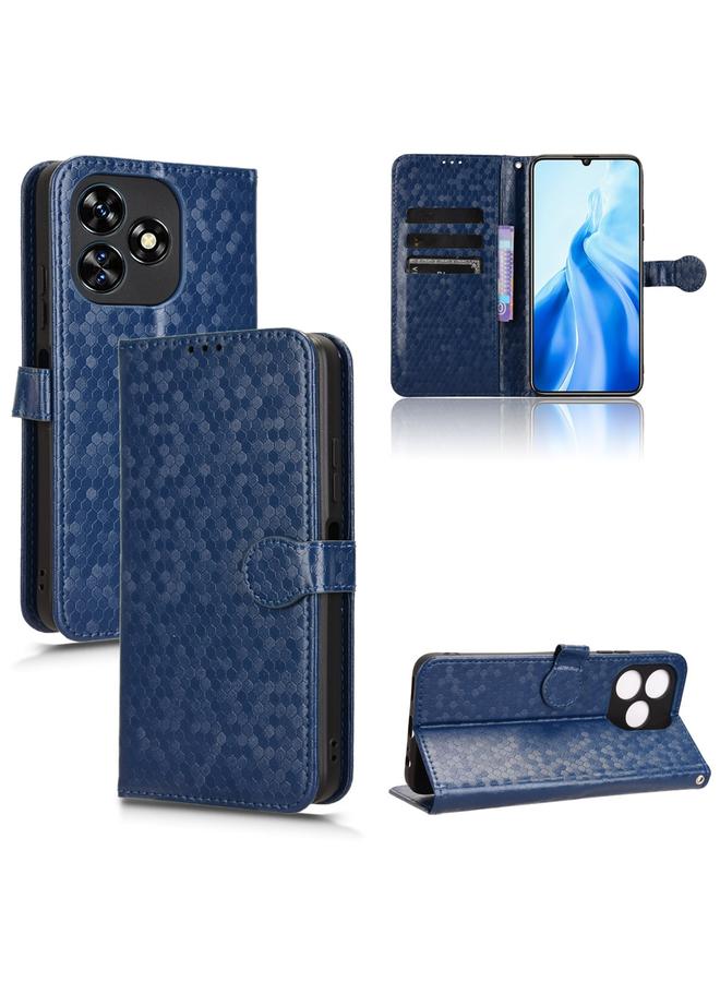 erorex Case For Oukitel C51 Honeycomb Dot Texture Leather Phone Case - Image 1