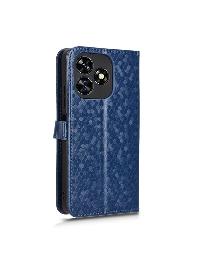 erorex Case For Oukitel C51 Honeycomb Dot Texture Leather Phone Case - Image 3