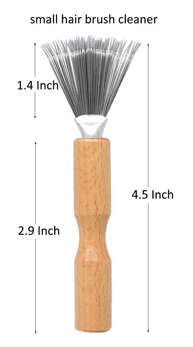 catin Hair Brush Cleaner with Metal Wire Rake for Hair Dust Lint Removal - Image 3