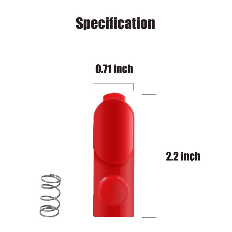 Hather 2 Pack Cleaner Head Clip Latch Tab Button with Spring Replacement for Dyson V7, V8, V10, V11, and V15 Electric Drive Parts, Extension Wand, Wand Tube, and Illumination Tool. - Image 3