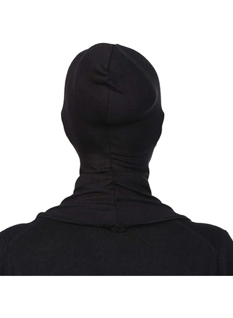 Bincoo Black Full Cover Inner Hijab Cap Muslim Underscarf for Women Daily Wear Modest Headscarf - Image 4