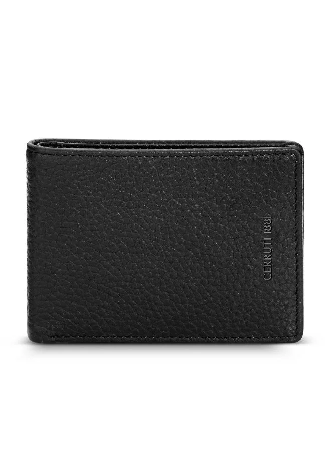 شيروتي 1881 Black Leather Wallet for Men