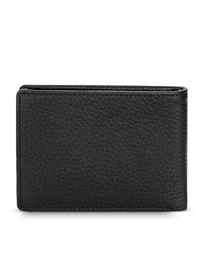 شيروتي 1881 Black Leather Wallet for Men
