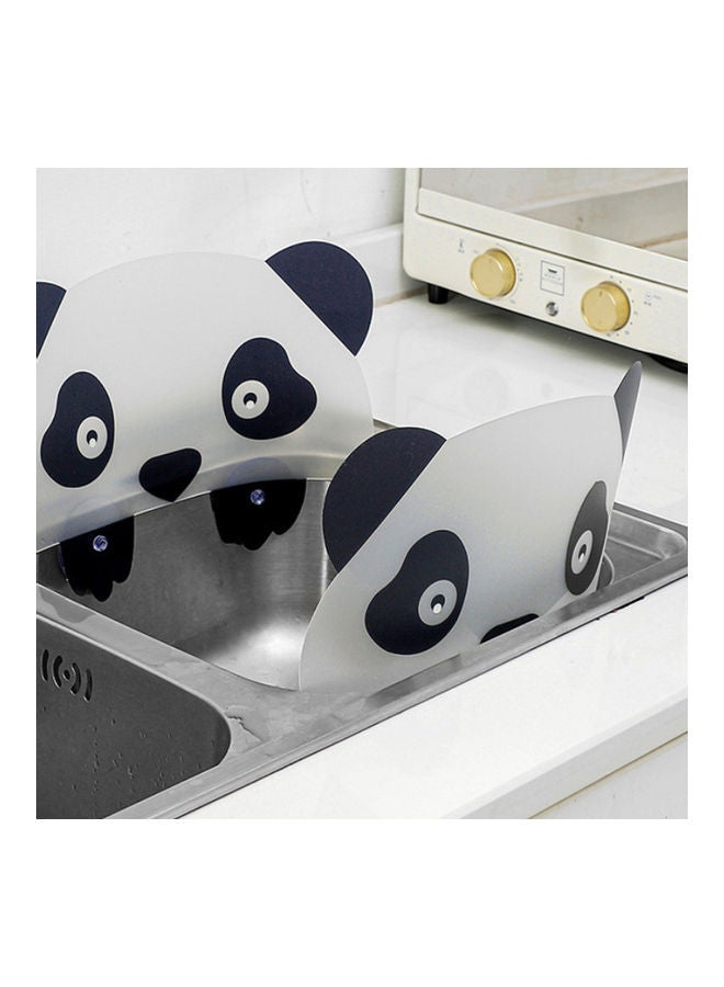 نيبمينينت لوح حوض مضاد للماء، مانع رذاذ الماء أبيض/ أسود - Image 3