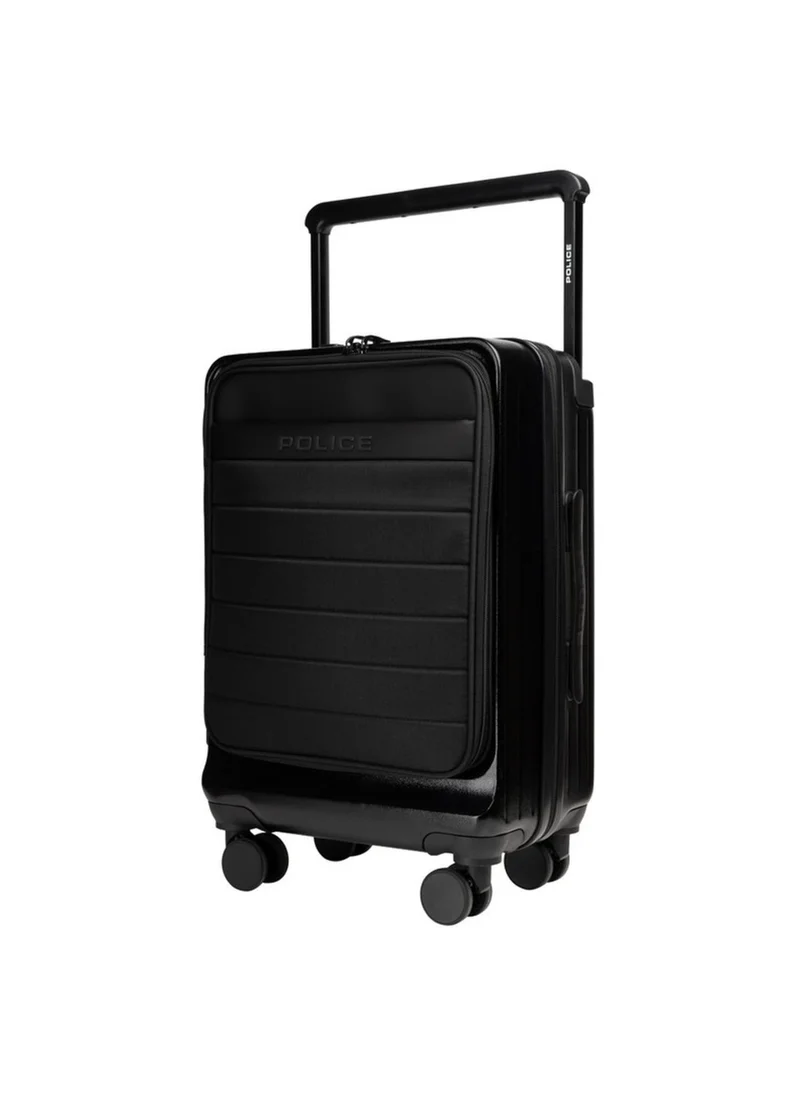 بوليس Police Travel Carry-On Trolley with Hard-Shell Structure, Tactical Textile Details & Smart Travel Design – Black