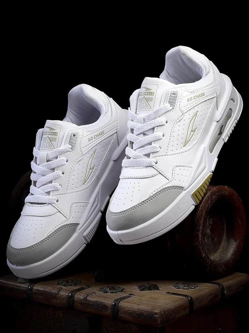 أسيان Stylish White Sneakers for Men and Boys