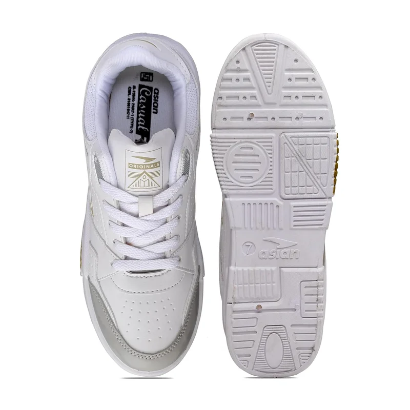 أسيان Stylish White Sneakers for Men and Boys