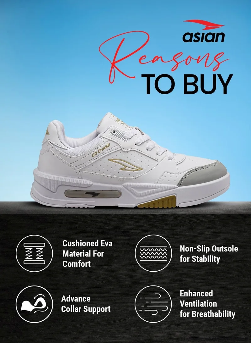 Asian  Stylish White Sneakers for Men and Boys for Men | Best Price UAE