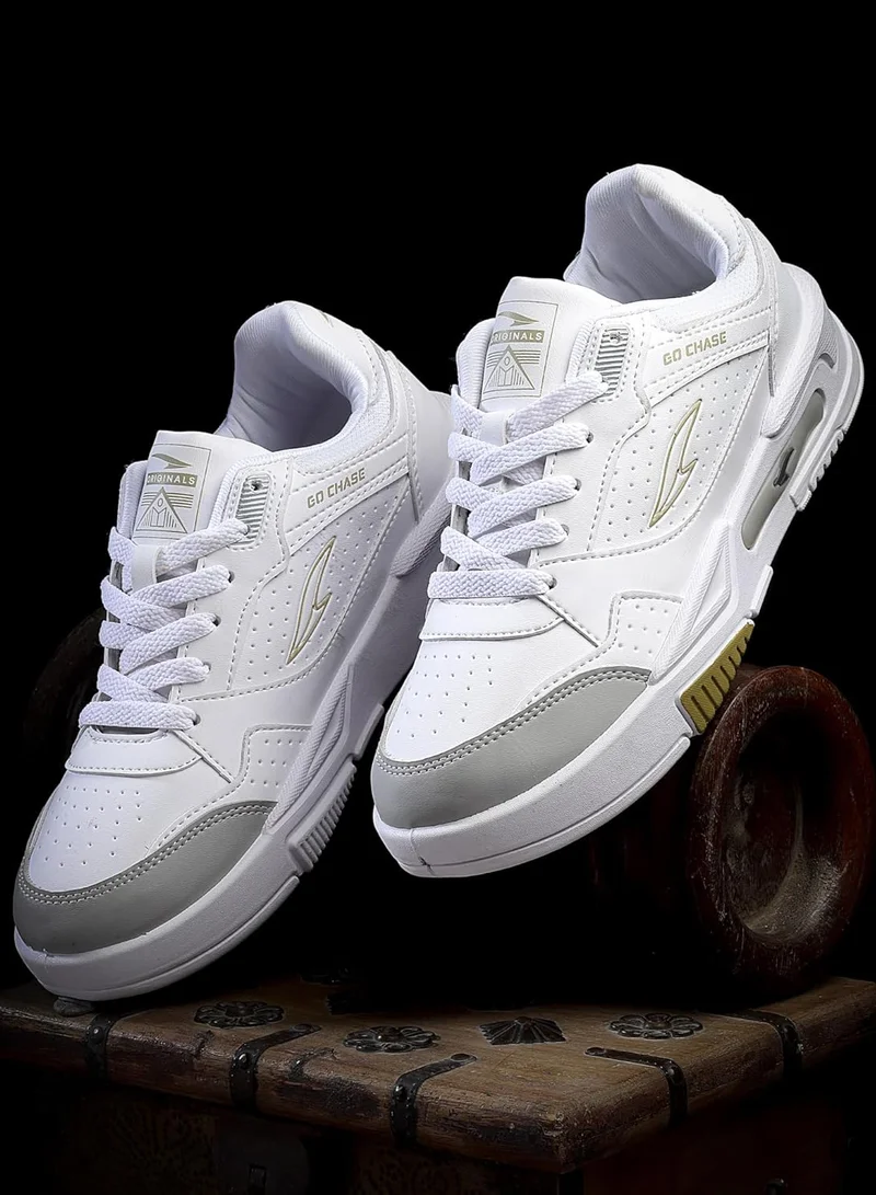 Asian  Stylish White Sneakers for Men and Boys for Men | Best Price UAE