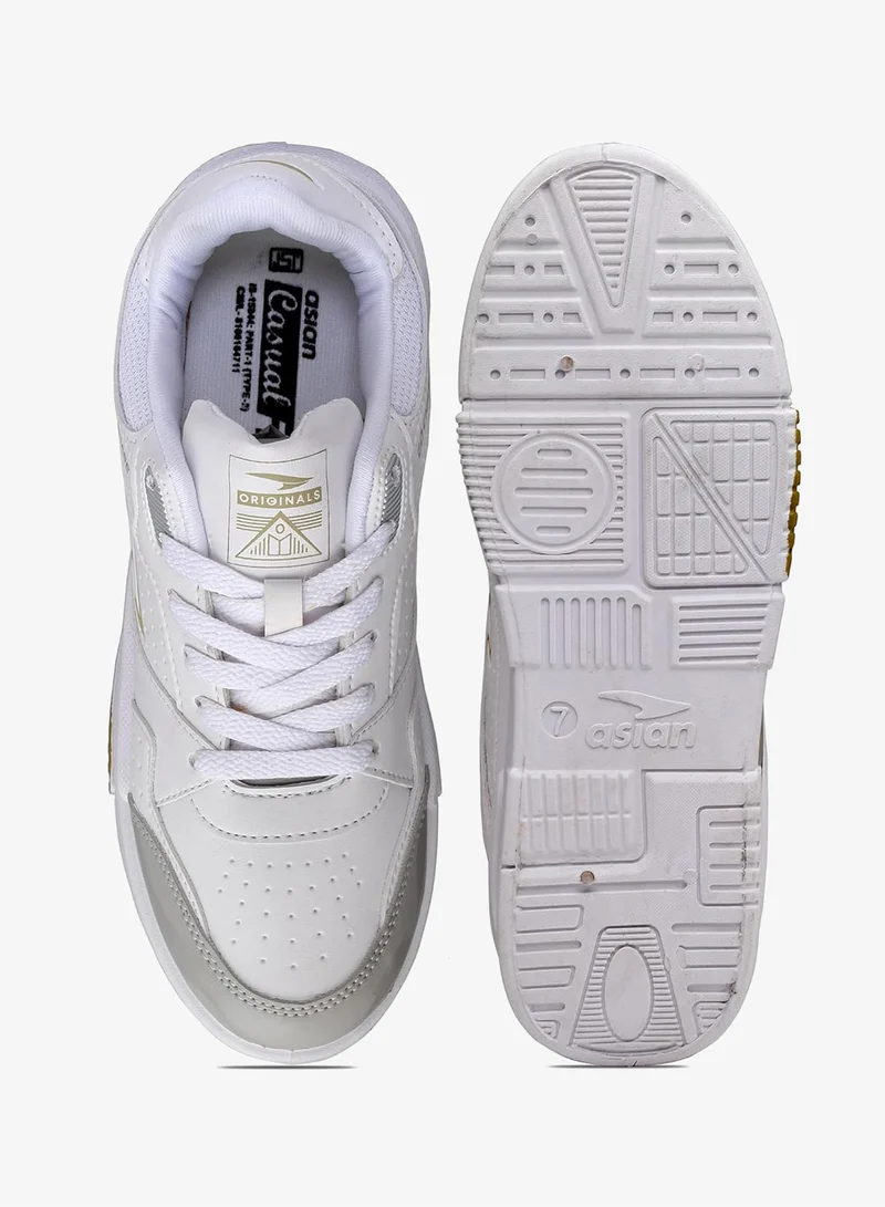 Asian  Stylish White Sneakers for Men and Boys for Men | Best Price UAE