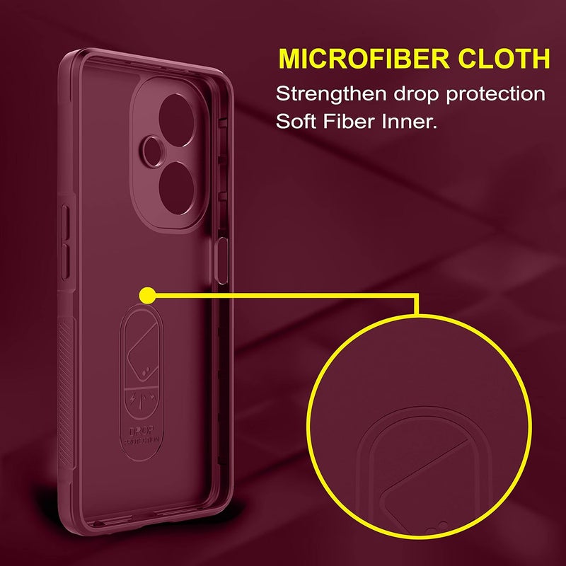 ZAPCASE غطاء خلفي لهاتف Oneplus Nord Ce 3 Lite 5G | متوافق مع غطاء خلفي لهاتف Oneplus Nord Ce 3 Lite 5G | غطاء سحري من السيليكون السائل مع حماية للكاميرا | برقوق - Image 4