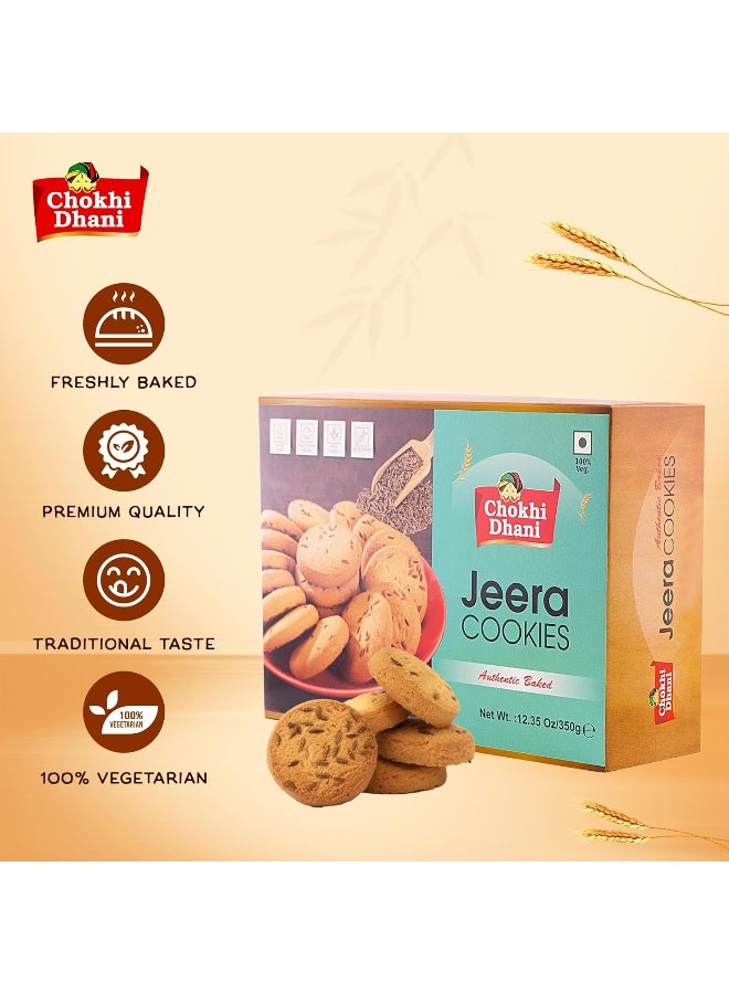 Chokhi Dhani Jeera Cookies 350 gm | Crispy Indian Cumin Biscuits | Savory & Aromatic Tea-Time Snack | Eggless, Homemade Bakery Style | - Image 5