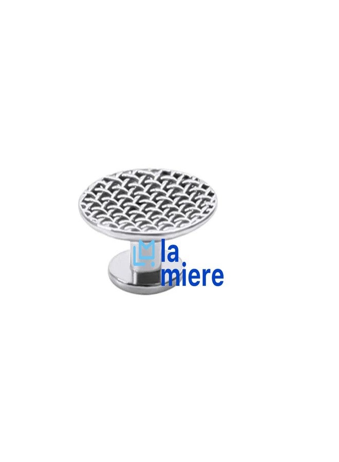 LA MIERE مجموعة لا ميري المكونة من 10 قطع من أزرار تقويم الأسنان اللسانية القابلة للربط بقاعدة دائرية من الفولاذ المقاوم للصدأ (أزرار دائرية قابلة للربط) - Image 3