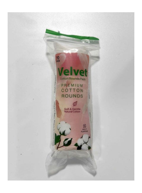 velvet cotton rounds pads 70pcs