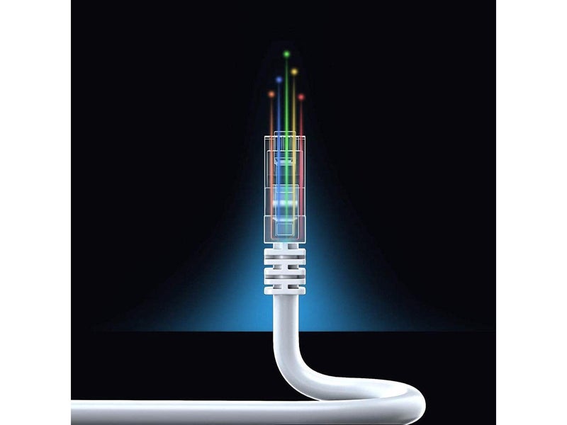 Sadow Cat 5 Ethernet Cable RJ45 LAN Cable CAT5e Network Internet Patch Cable for Laptop Router PC - White (30 Meter) - Image 4