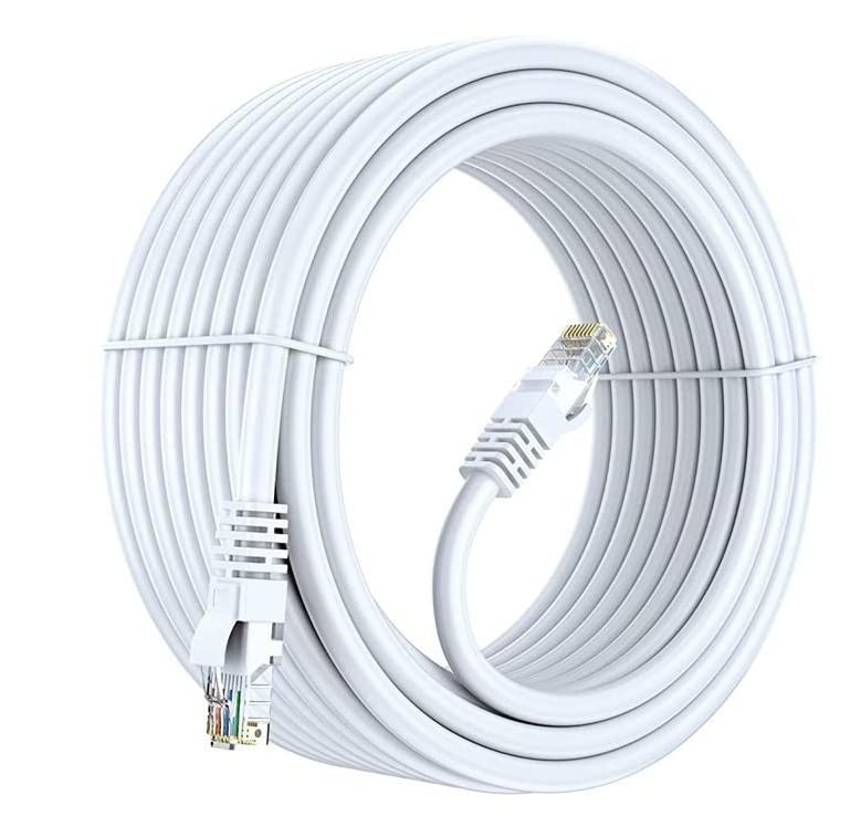 Sadow Cat 5 Ethernet Cable RJ45 LAN Cable CAT5e Network Internet Patch Cable for Laptop Router PC - White (30 Meter) - Image 1
