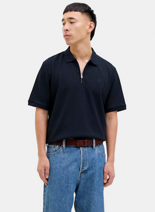 JACK & JONES JACK & JONES Mens Austin Zip Polo  - Image 3