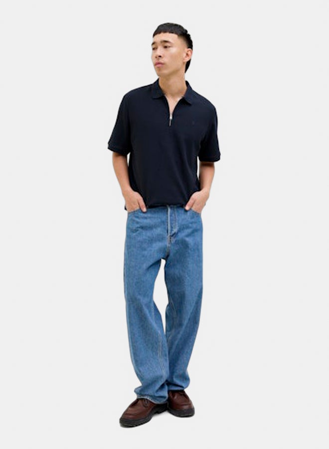 JACK & JONES JACK & JONES Mens Austin Zip Polo  - Image 1