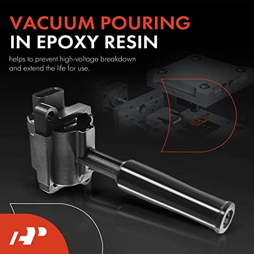 A-Premium Ignition Coil Pack Compatible with Jaguar Vanden Plas 2000-2003 XJ8 1999-2003 XJR XK8 1999-2002 XKR 2000-2002 V8 4.0L (4-pins) for UF-415 8-PC Set - Image 3