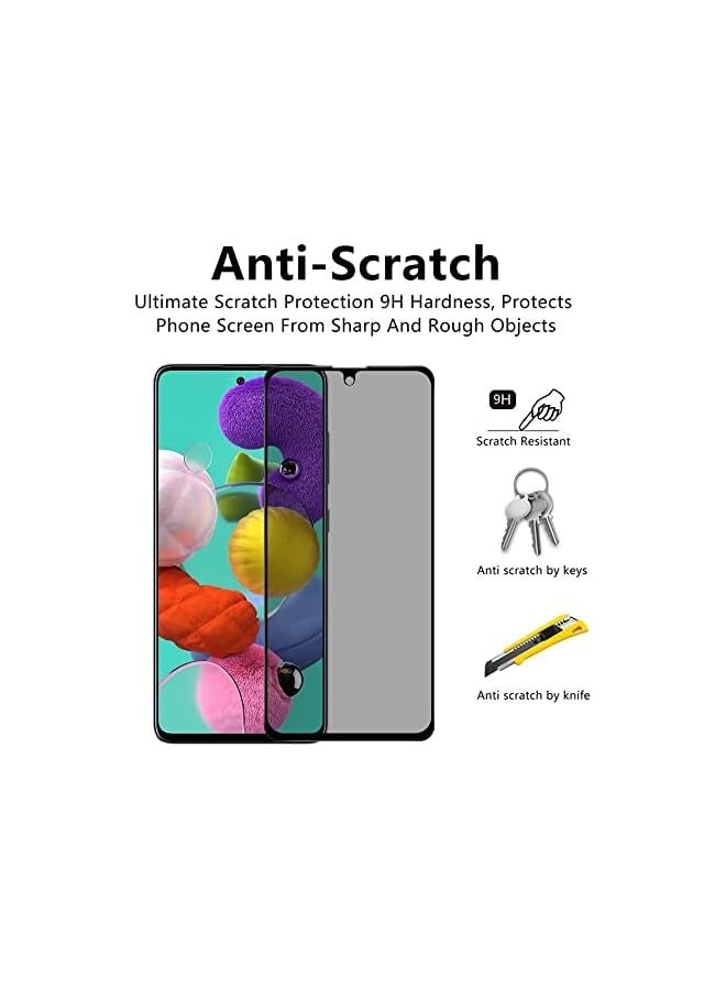 PROMASS Galaxy A51 Privacy Screen Protector, 9H Hardness [Anti Scratch] [Anti Spy] [Anti Shatter] Bubble Free Film for Galaxy A51 - Image 4