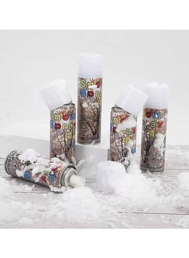 White Snow Decorative Party Spray Pack of 24pcs Realistic Vanishing Snow Effect - Image 3