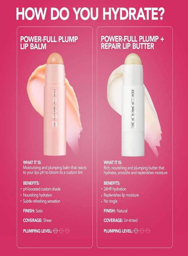 BUXOM Power-Full Plump Tinted Lip Balm - pH-Reactive Hydrating Lip Plumper for Fuller-Looking Lips - Moisturizing Treatment with Plumping Peptides & Pumpkin Seed Oil - Dolly Fever (0.17 oz - Image 5