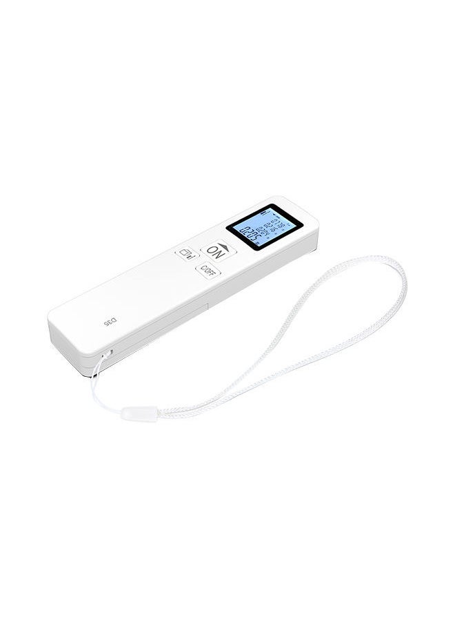 NIBEMINENT Mini Handheld Laser Distance Meter Digital Rangefinder White 15.60X3.20X5.60centimeter  - Image 3