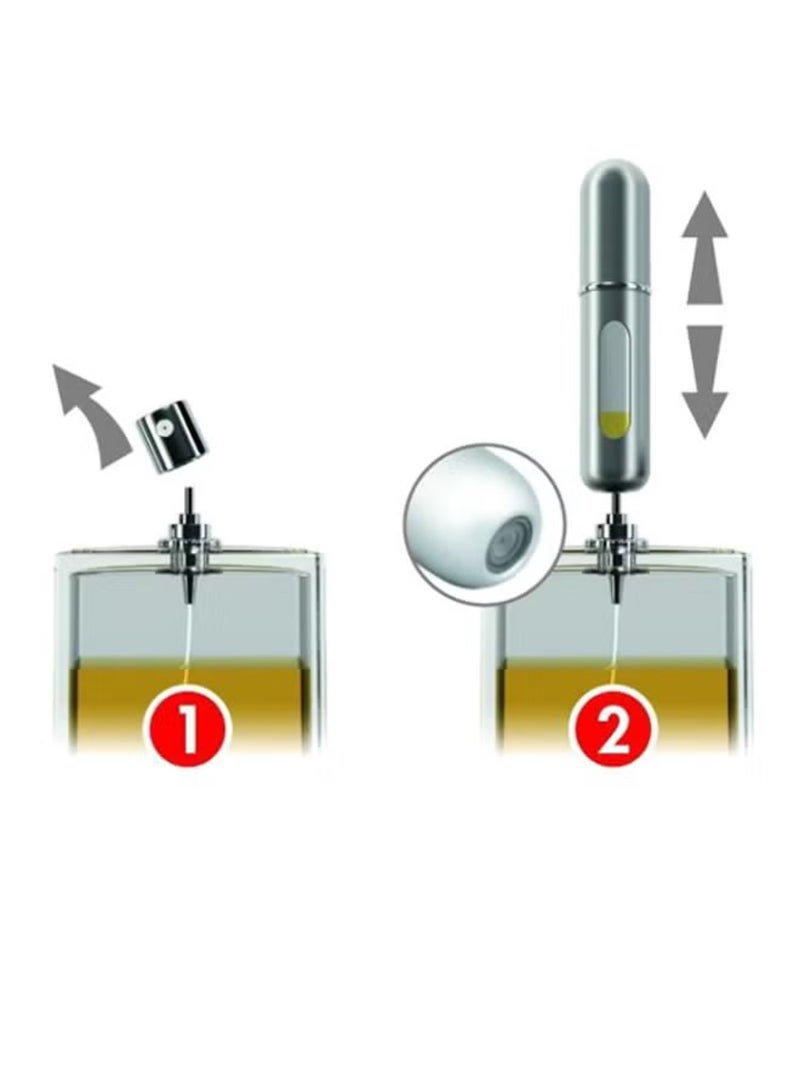 1pc 6ml Perfume red rose color Bottle Mini Portable Travel Refillable Perfume Atomizer Bottle For Spray Scent Pump Case Empty As Gift - Image 3