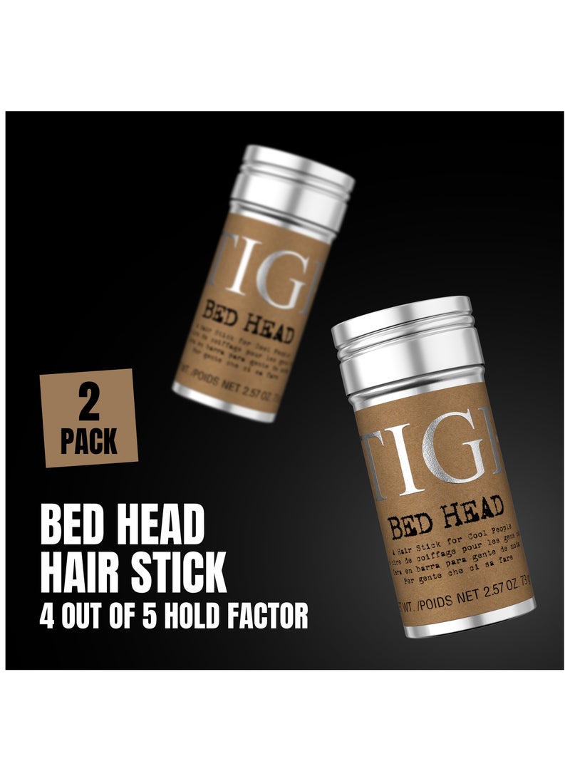 Bed Head Tigi - Men Hair Wax Stick For Cool People, For a Soft, Pliable Hold, Hair Styling Product With Beeswax - 2 Pack - Image 1