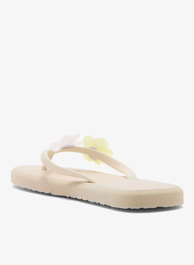 Ginger Floral Trim Flipflop