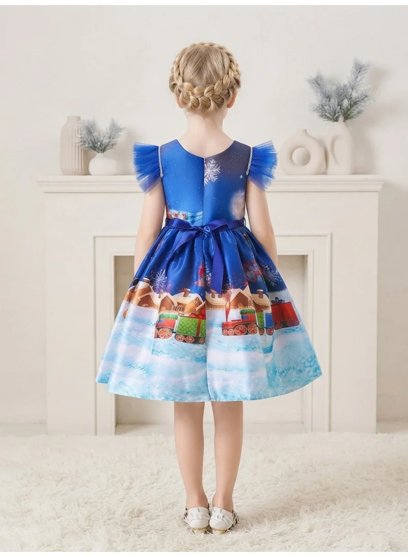 دىدانيالا Xmas Blue Snow Queen Dress