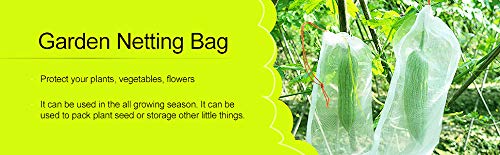 Divayanshi Fruit Protection Bags | Reusable Mesh Net with Drawstring | Breathable, UV-Resistant & Eco-Friendly | Insect & Pest Cover for Fruits, Vegetables, Garden & Farm | 8"x12" 25 pcs - Image 5