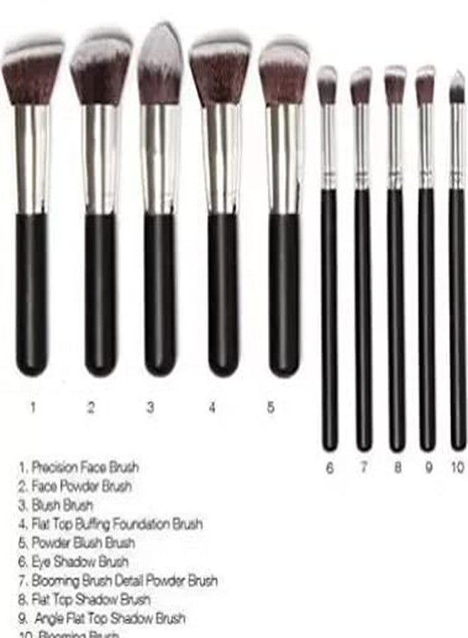 FEELHIGH فرشاة وضع مستحضرات التجميل - عبوة من 10 قطع - Image 4