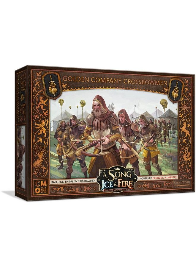 CMON A Song Of Ice And Fire Tabletop Miniatures Game Golden Company Crossbowmen Unit Box ; Strategy Game For Teens And Adults ; Ages 14+ ; 2+ Players ; Average Playtime 45 60 Minutes ; Made - Image 1