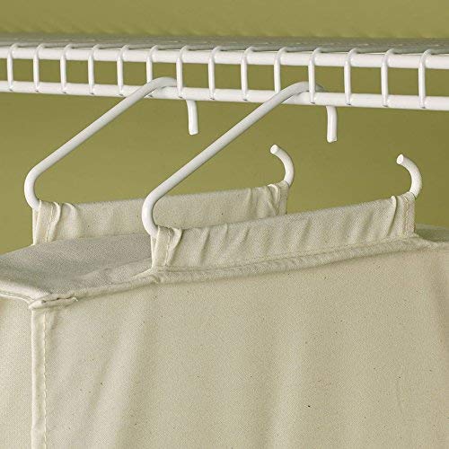 Household Essentials 311344 10 Pocket Hanging Shoe Storage Organizer for Closets | Natural Canvas - Image 5