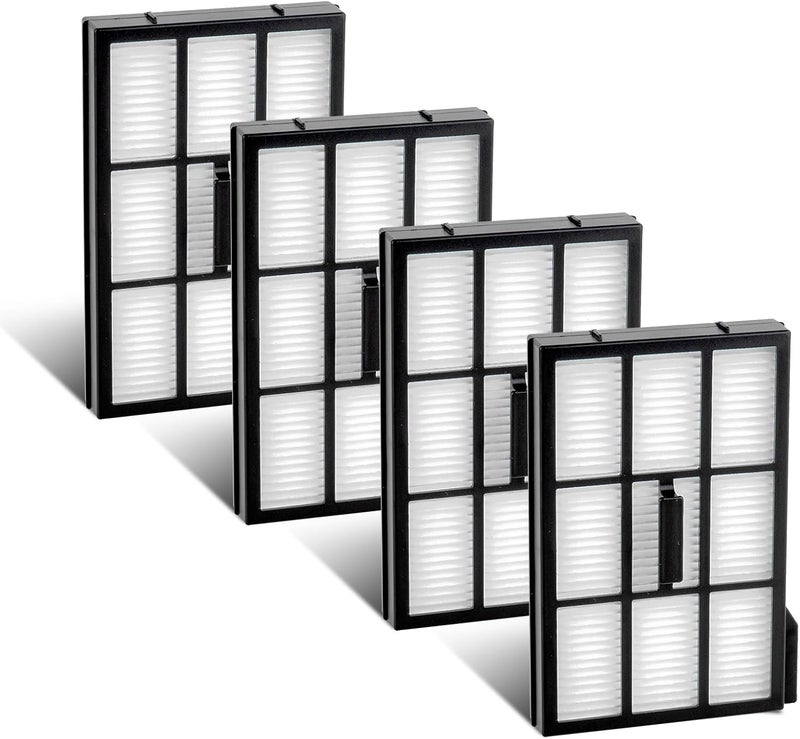 BRUVISH (4 Pack) Omni E28 Replacement HEPA Filters Compatible with Eufy Omni E28/ Omni E25 Robot Vacuum Cleaner, Accessories Kit, Upright Filter, Canister Filters, Vacuum Filters - Image 1