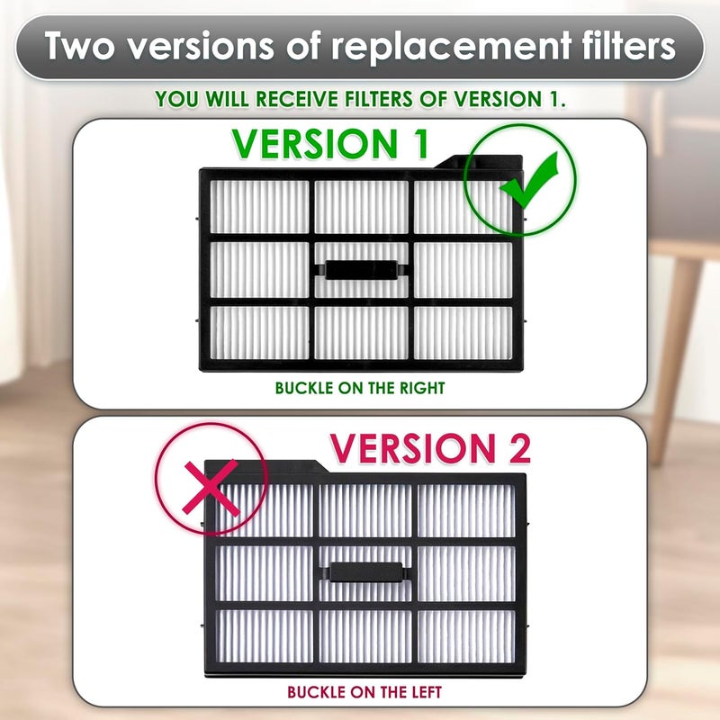 BRUVISH (4 Pack) Omni E28 Replacement HEPA Filters Compatible with Eufy Omni E28/ Omni E25 Robot Vacuum Cleaner, Accessories Kit, Upright Filter, Canister Filters, Vacuum Filters - Image 2