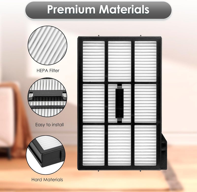 BRUVISH (4 Pack) Omni E28 Replacement HEPA Filters Compatible with Eufy Omni E28/ Omni E25 Robot Vacuum Cleaner, Accessories Kit, Upright Filter, Canister Filters, Vacuum Filters - Image 4