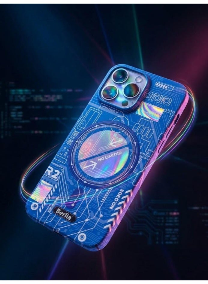 Berlia Digital-Art Printed Back Cover for iPhone 14 Pro Max – Multicolor - Image 2