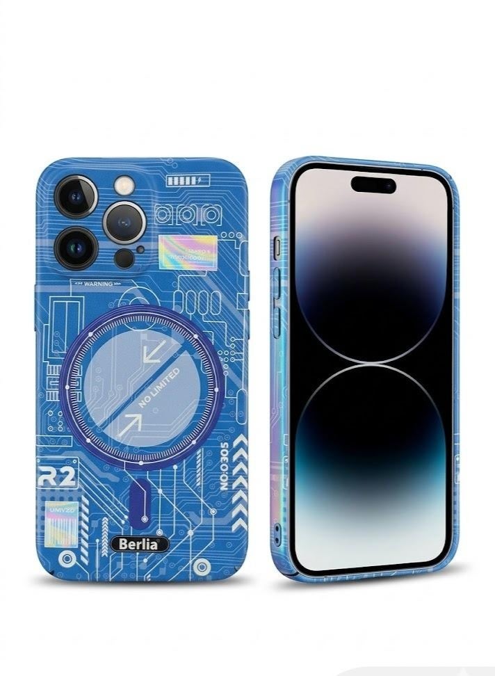 Berlia Digital-Art Printed Back Cover for iPhone 14 Pro Max – Multicolor - Image 1