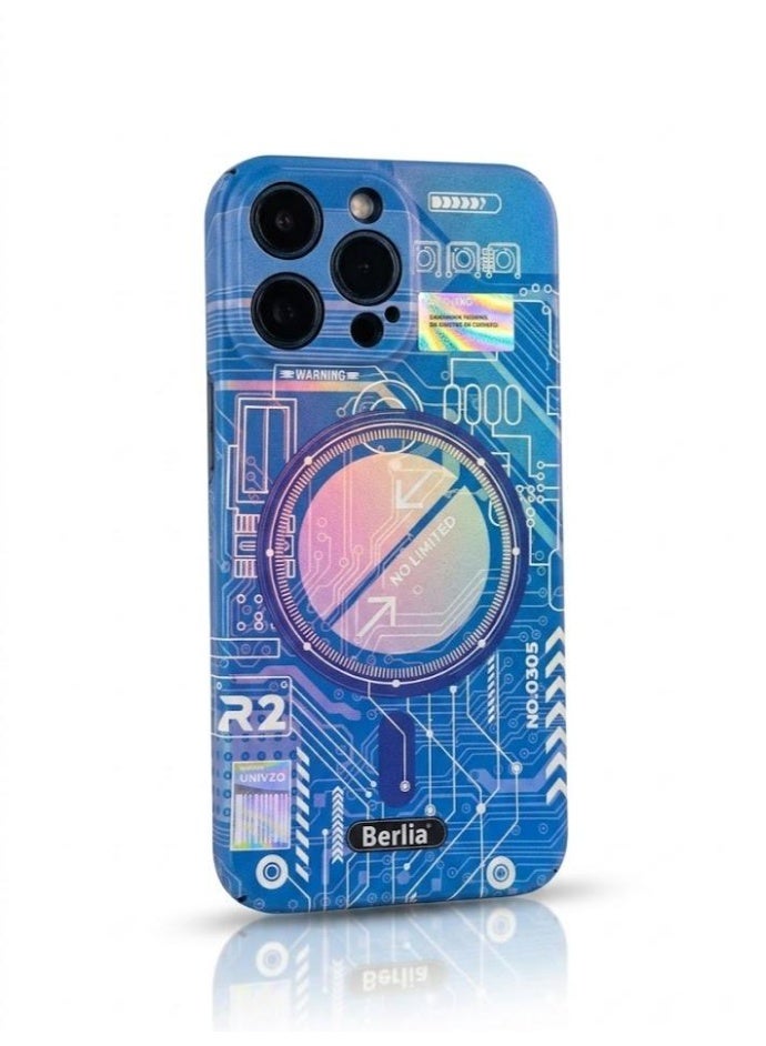 Berlia Digital-Art Printed Back Cover for iPhone 14 Pro Max – Multicolor - Image 3