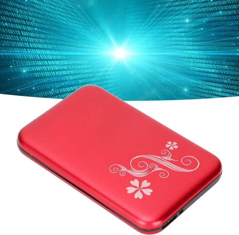 كلاراكو علبة قرص صلب USB3.0 مقاس 2.5 بوصة، علبة قرص صلب سعة 3 تيرابايت بسرعة 5 جيجابت في الثانية، علبة قرص صلب من سبائك الألومنيوم، مؤشر LED أزرق، التوصيل والتشغيل (أحمر) - Image 5