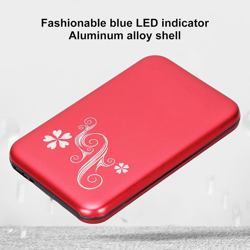كلاراكو علبة قرص صلب USB3.0 مقاس 2.5 بوصة، علبة قرص صلب سعة 3 تيرابايت بسرعة 5 جيجابت في الثانية، علبة قرص صلب من سبائك الألومنيوم، مؤشر LED أزرق، التوصيل والتشغيل (أحمر) - Image 2